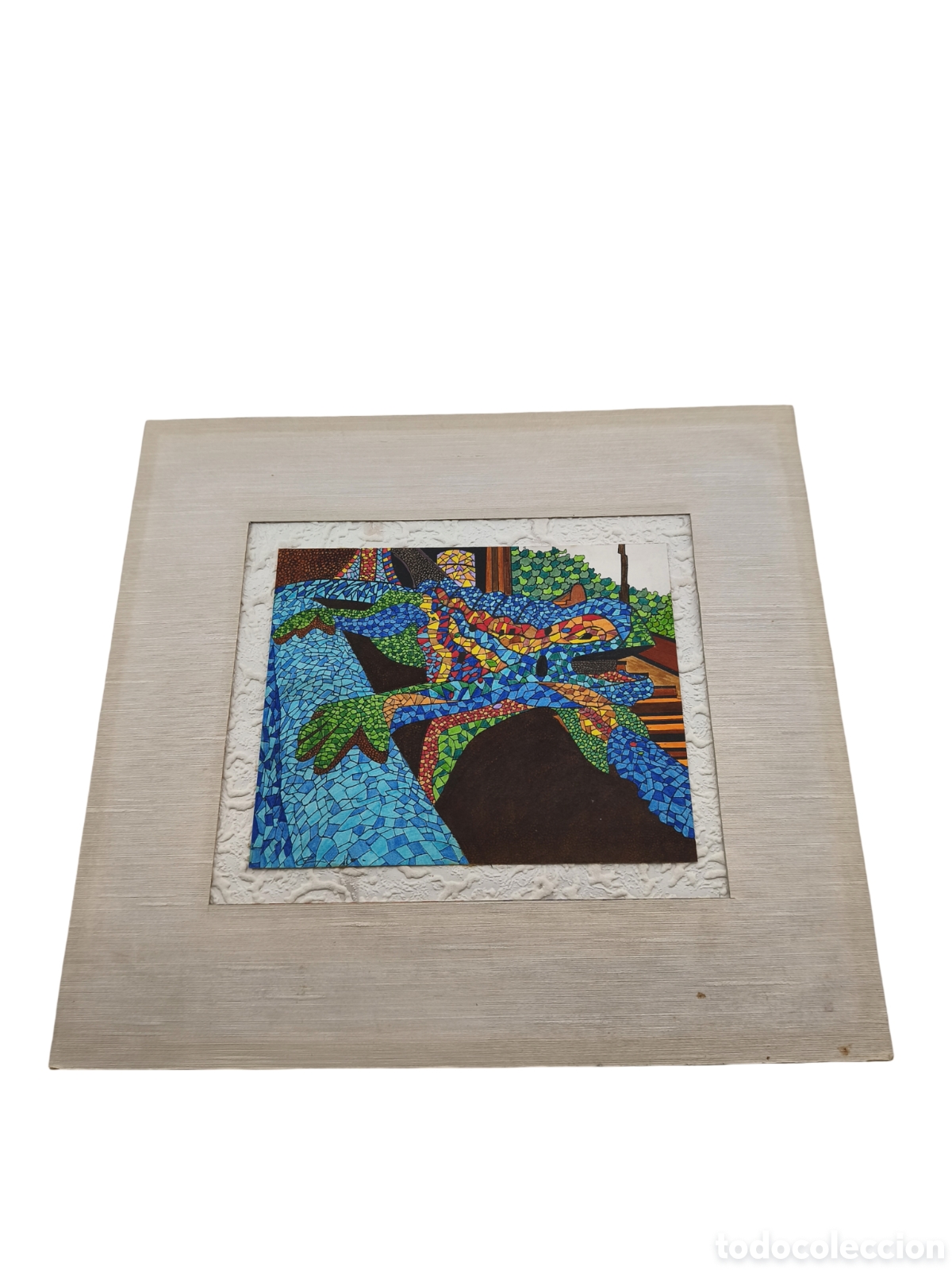 Arte: HOMENAJE A GAUD&Iacute; - LA RANA DEL PARK G&Uuml;ELL (BARCELONA) - DIBUJO ESTILO MOSAICO TRENCAD&Iacute;S
