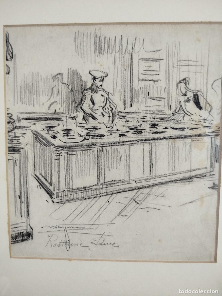 Arte: Nicanor V&aacute;zquez, Rotisserie, dibuix original