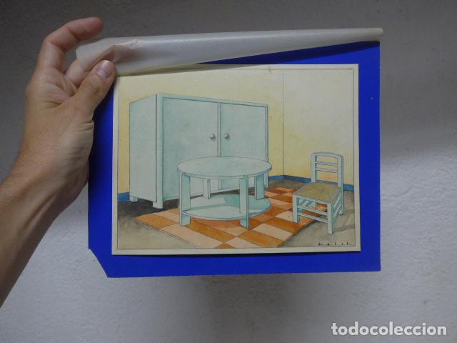 Arte: Antiguo dibujo original pintado para publicidad de a&ntilde;os 20, firmado dibujante R. Folch. Barcelona.
