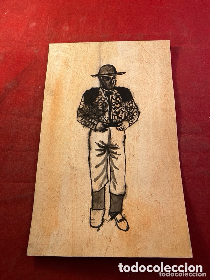 Art: Torero con traje de luces. T&eacute;cnica mixta en tinta y carboncillo sobre cart&oacute;n.