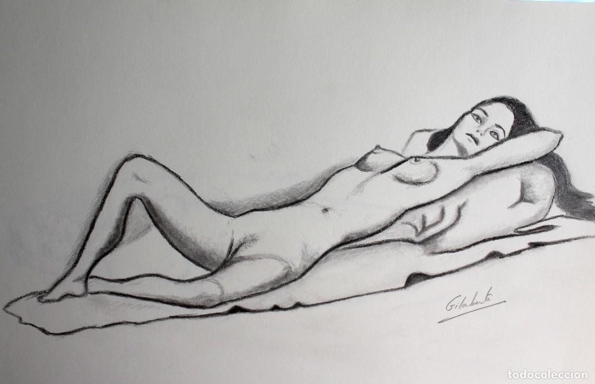 Arte: Modelo tumbada obra de Mercedes Gilaberte