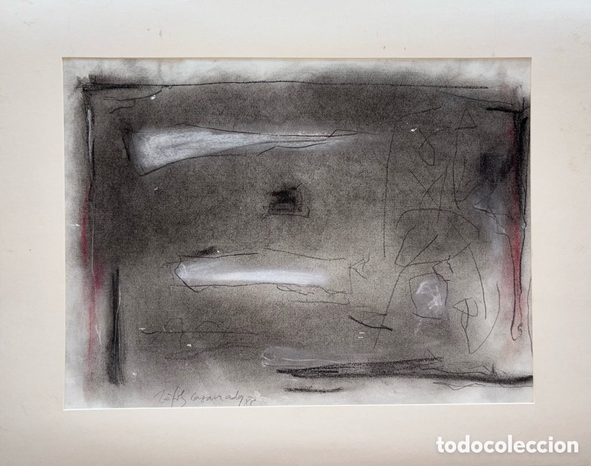 Arte: R&Agrave;FOLS-CASAMADA, Albert. Sin t&iacute;tulo. T&eacute;cnica mixta sobre papel. 40 x 50 cm.