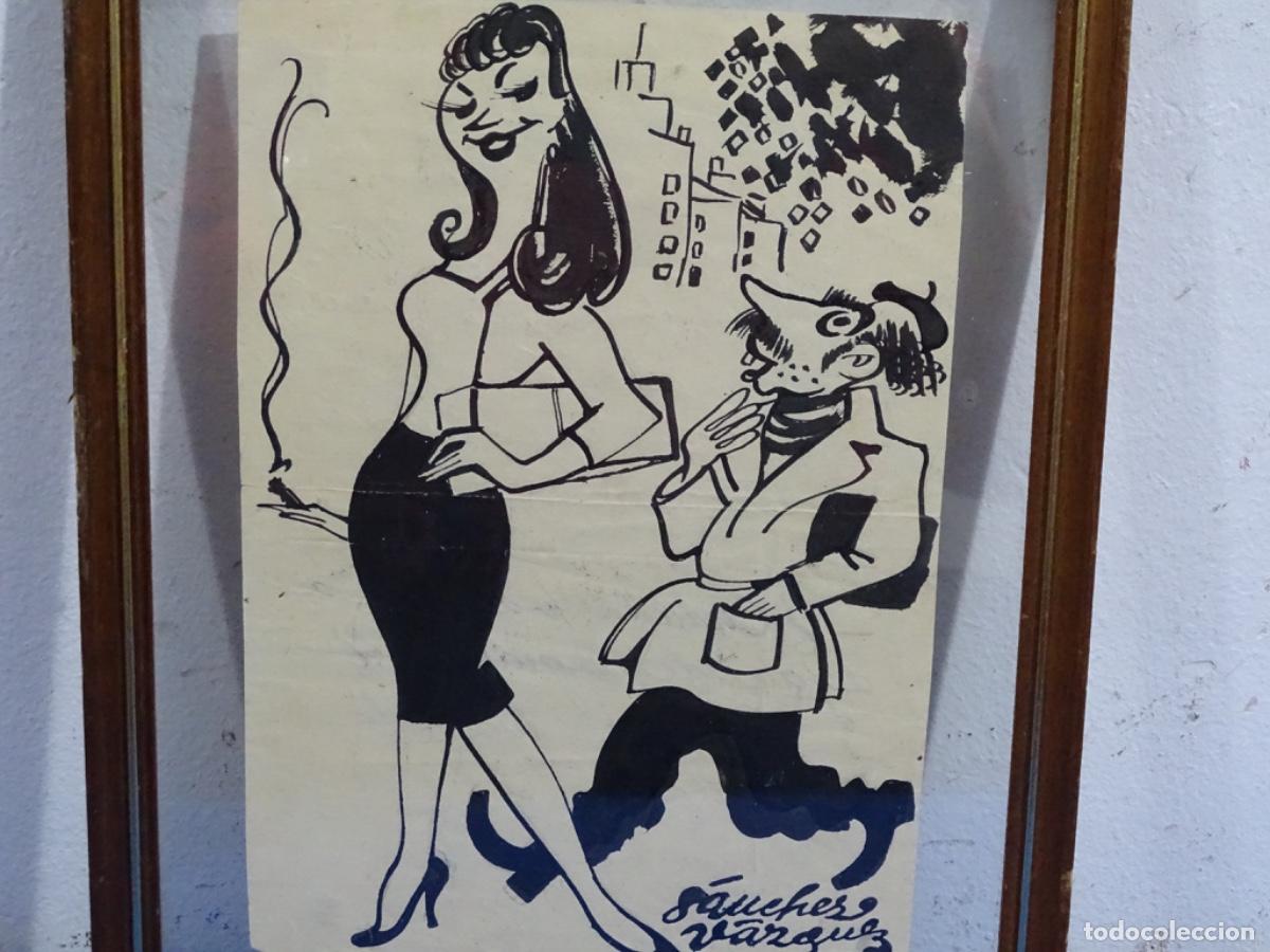 Arte: DIBUJO VI&Ntilde;ETA A TINTA SANCHEZ VAZQUEZ.