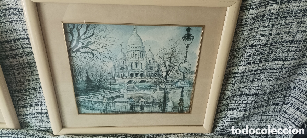 Arte: Cuadro lamina bas&iacute;lica Paris de Brunet Lutece enmarcada