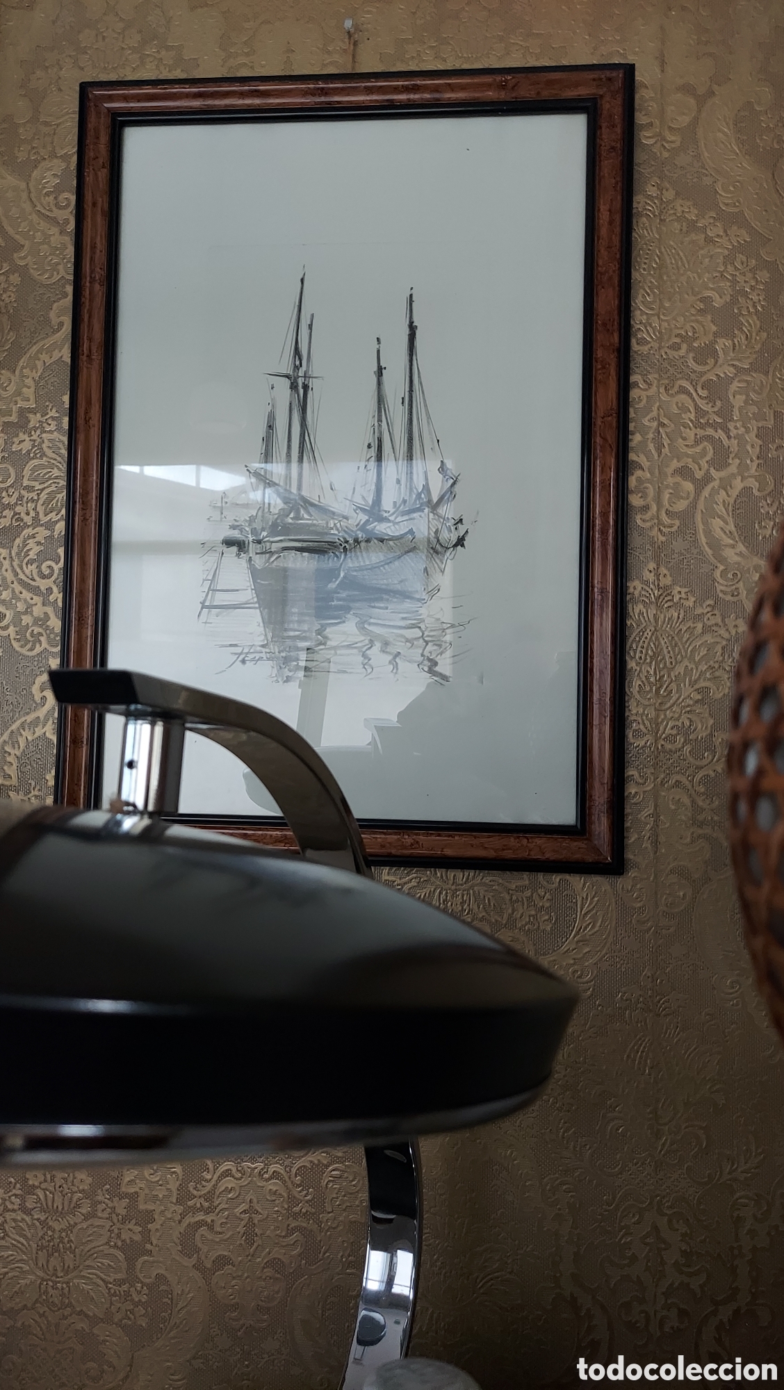 Art: Cuadro carboncillo marina de 1946