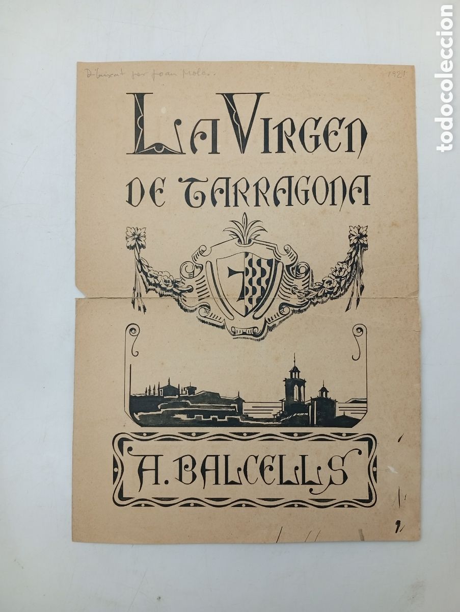 Arte: Dibujo Joan Mola para una portada aprovechando titulo real sociedad arqueologica tarraconense