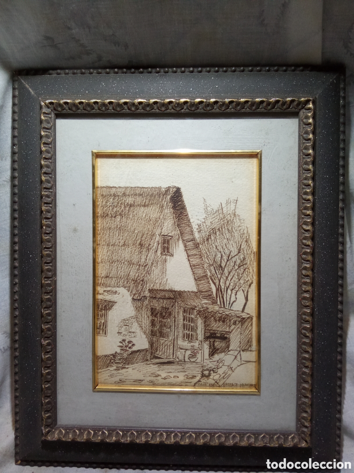 Arte: BARRACA VALENCIANA A LA TINTA, 1984 POR CRUZ