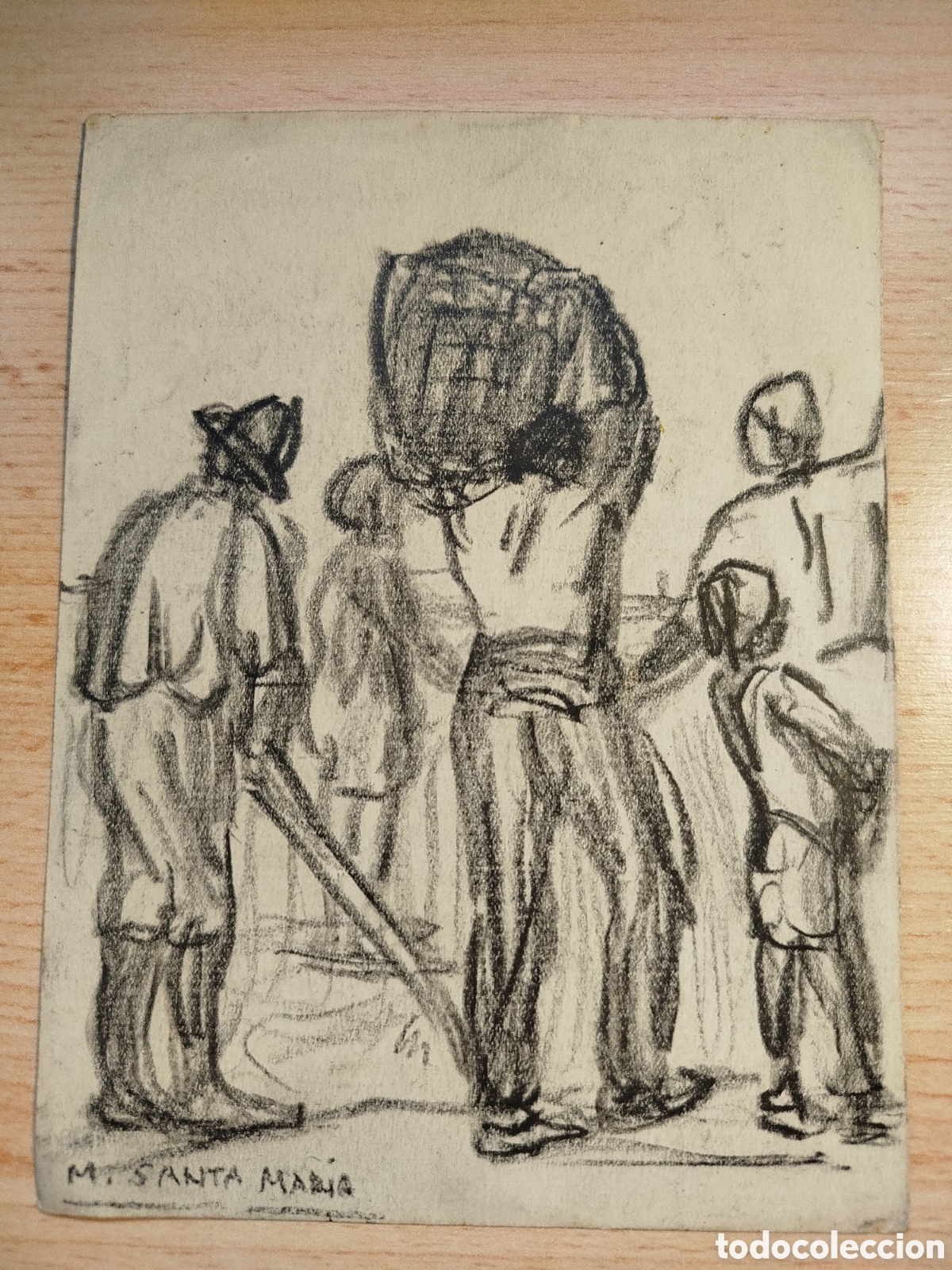 Art: Marcelino Santamaria. Campesinos.