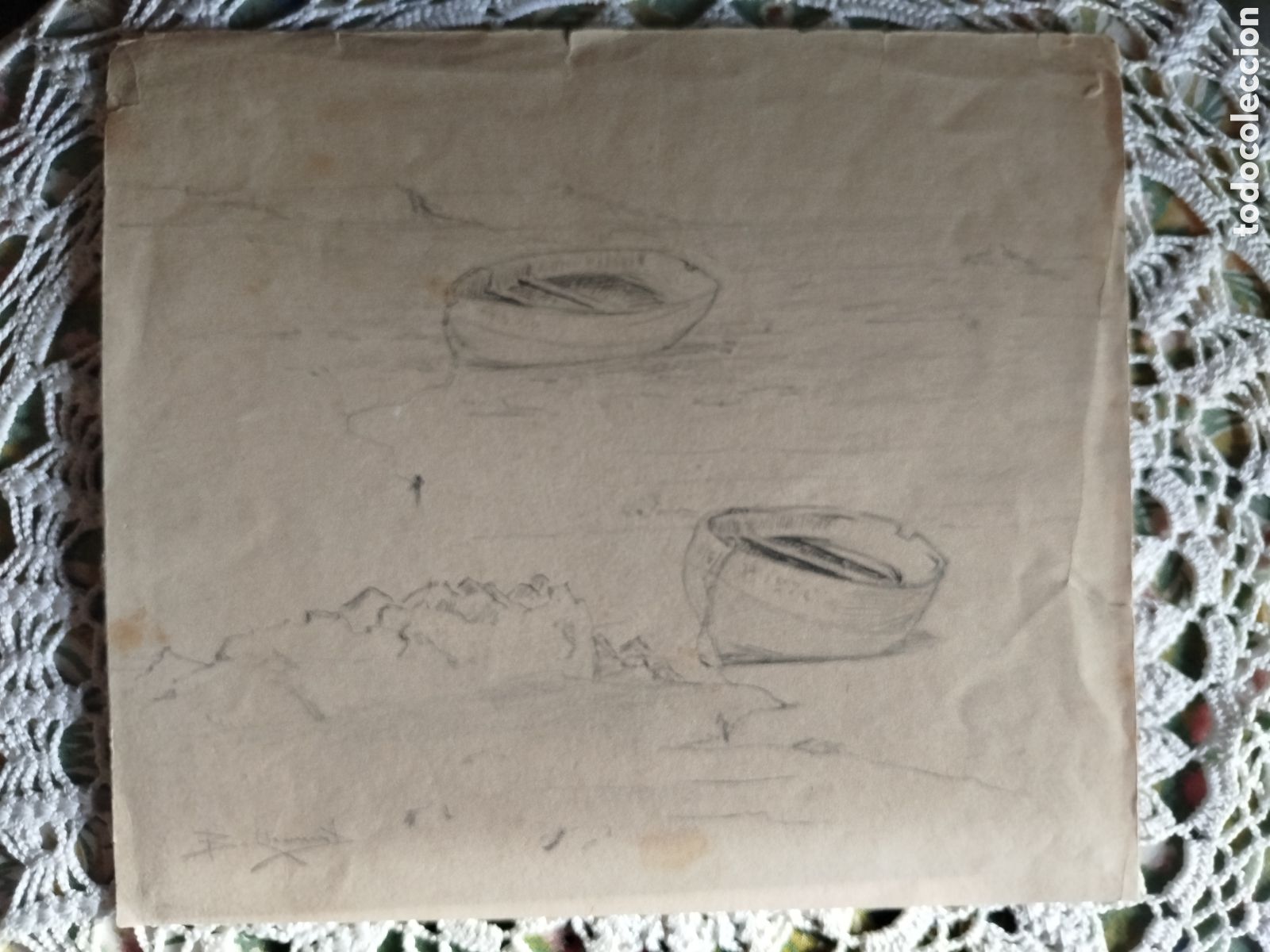 Arte: Benito Lleonart. Barcas. - Foto 1