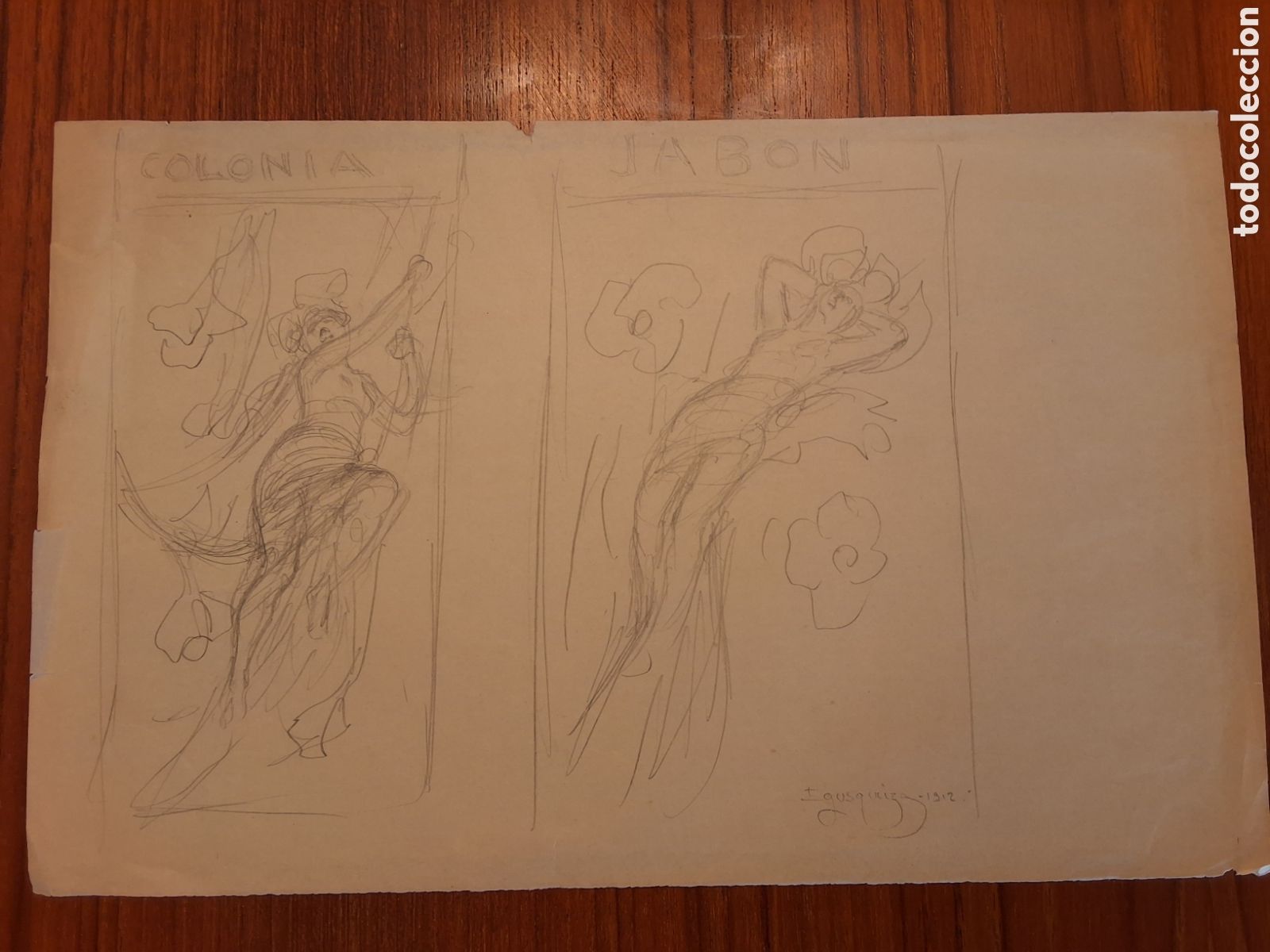 Art: Rogelio Egusquiza. Bocetos para carteles