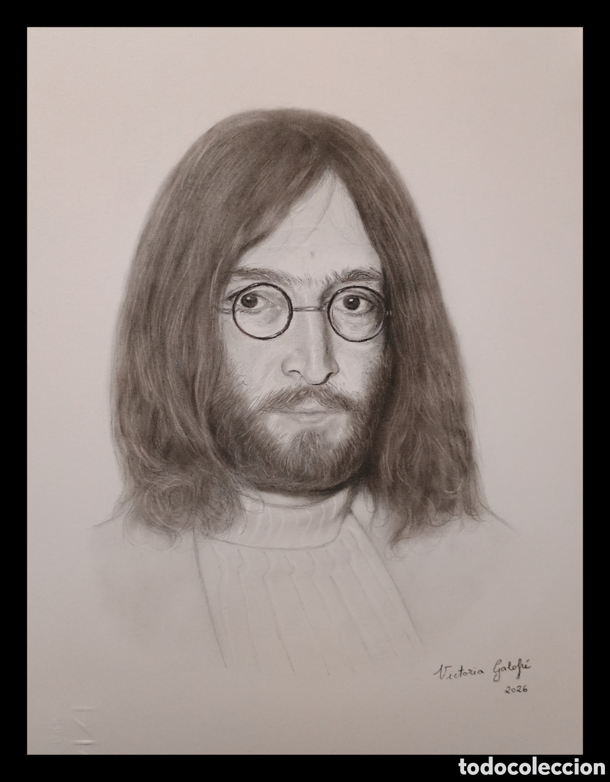 Arte: Retrato dibujo John Lennon