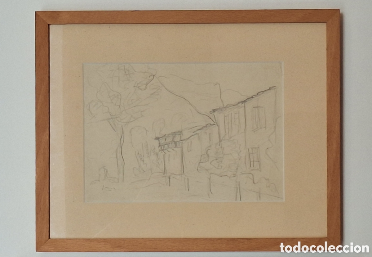Arte: Dibujo firmado J.Mir - Sant Privat d'en Bas