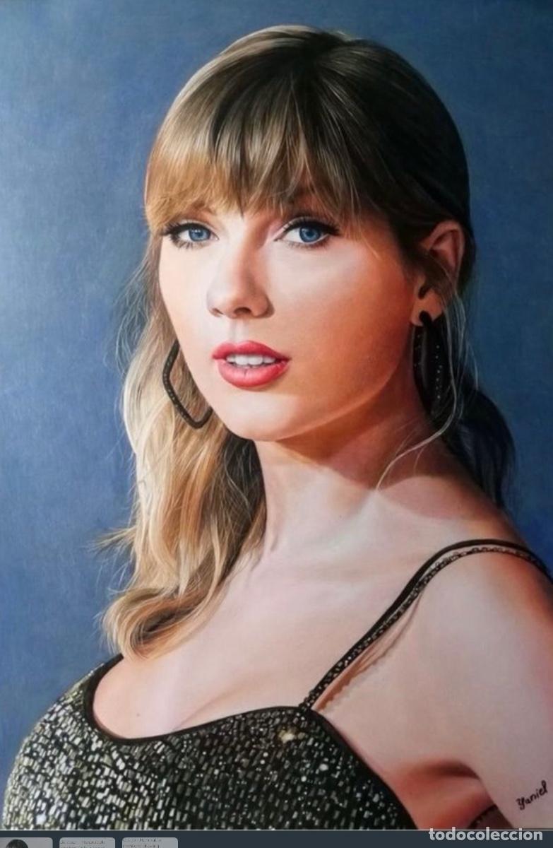 Arte: Retrato Hiperrealista Original de Taylor Swift a L&aacute;piz de Color by Artista Premiado Yaniel Agrafojo
