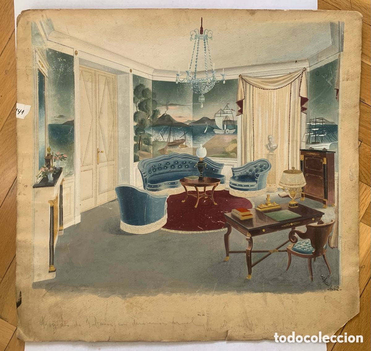 Arte: Proyecto de interior para sal&oacute;n. Juan Antonio de sacha