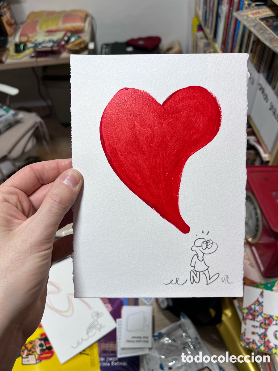 Arte: Dibujo original DIN A5 UPL l&aacute;piz y acr&iacute;lico sobre papel de acuarela