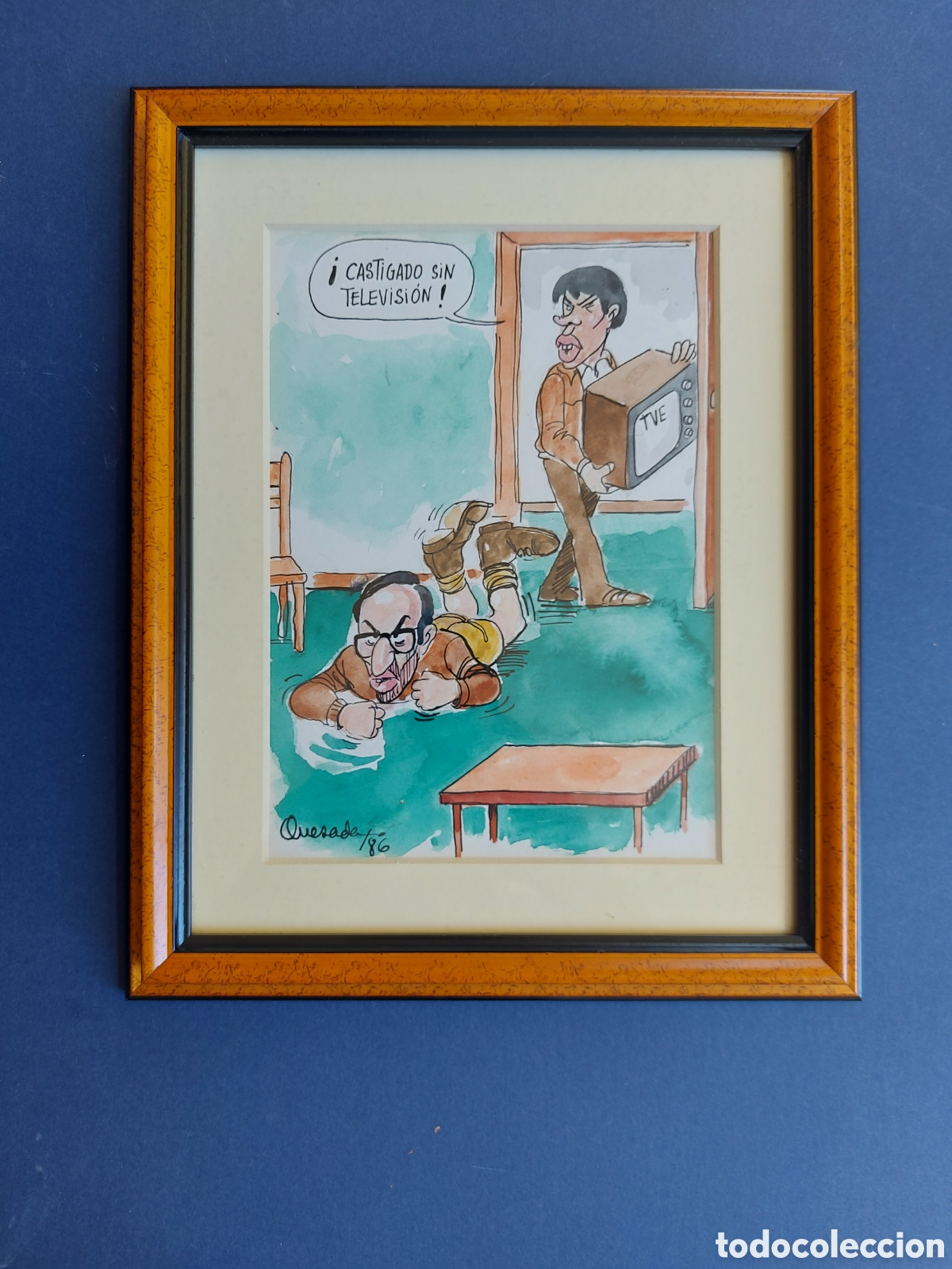 Arte: QUESADA&rdquo; PARODIA DE FELIPE GONZALEZ Y ALFONSO GUERRA&rdquo;VI&Ntilde;ETA COMIC 1986