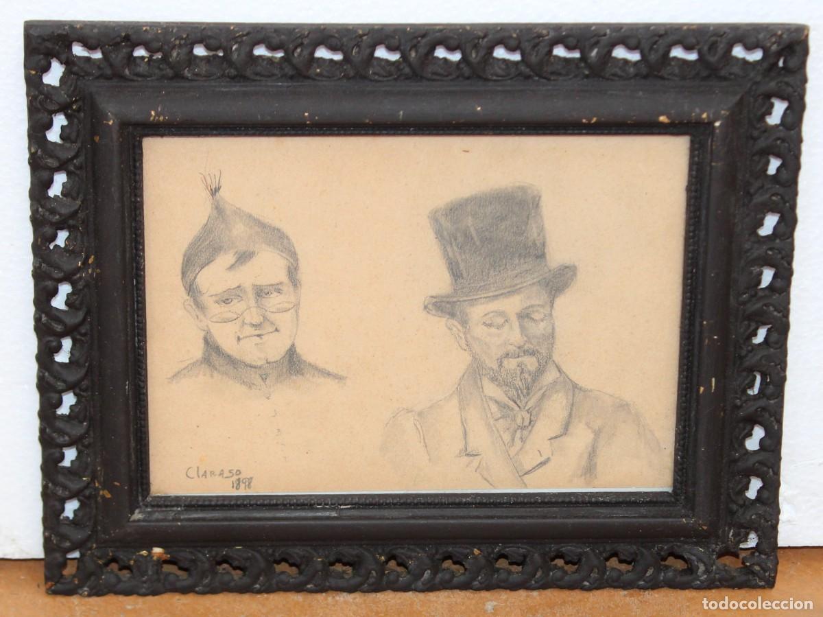 Arte: ENRIC CLARAS&Oacute; DAUD&Iacute; (Sant Feliu del Rac&oacute;, 1857 - Barcelona, 1941) DIBUJO A L&Aacute;PIZ Y CARB&Oacute;N. ESTUDIO