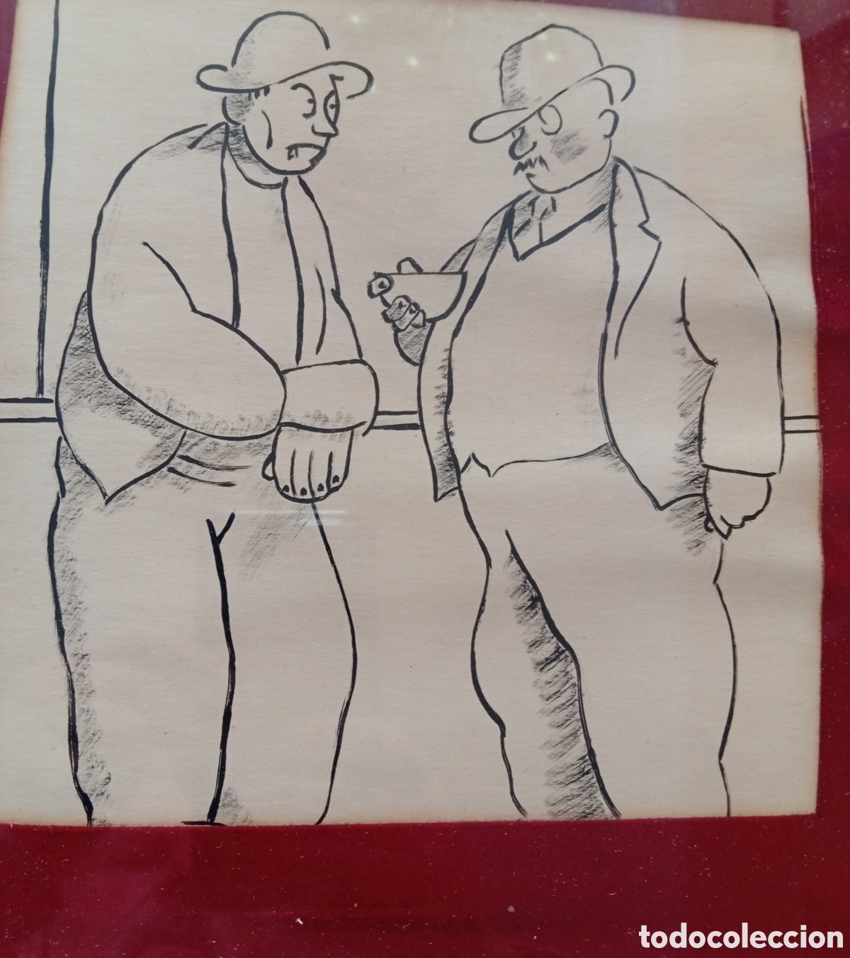Arte: Dibujo original de la epoca boceto tintas Castelalo (Alfonso Rodr&iacute;guez )