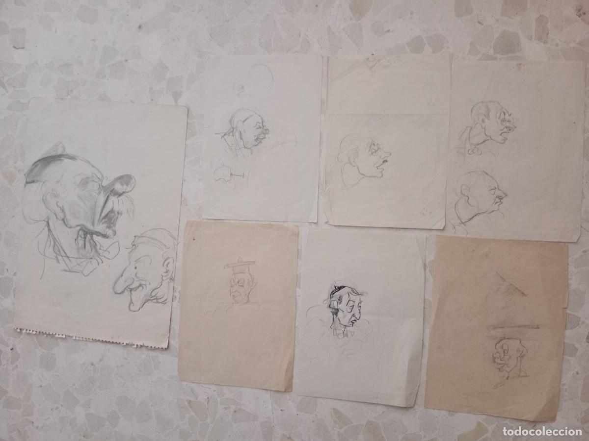 Arte: LOTE DE DIBUJOS BOCETOS ORIGINALES DEL EGREGIO ARTISTA FALLERO REGINO MAS MARI - FALLAS DE VALENCIA