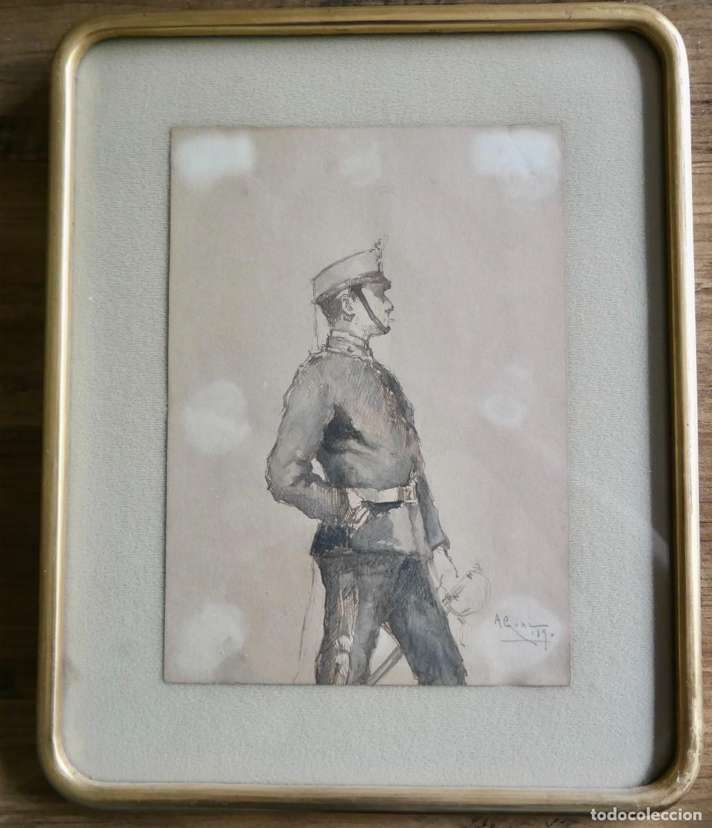 Arte: magn&iacute;fico dibujo del militar Adri&agrave; Gual i Queralt (1872&ndash;1943).