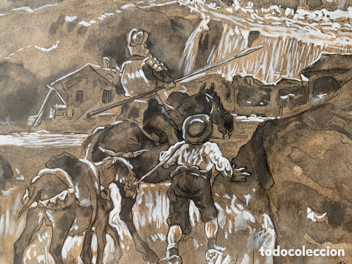 Arte: Escena de El Quijote. Jos&eacute; Jim&eacute;nez Aranda
