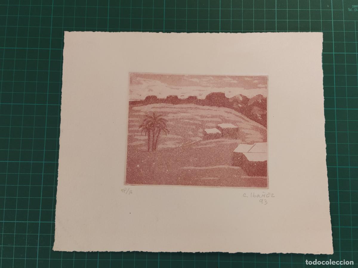 Arte: CONCHA IBA&Ntilde;EZ - FIRMADO A LAPIZ - GRABADO ANTIGUO - VER FOTOS -(K-15.410)