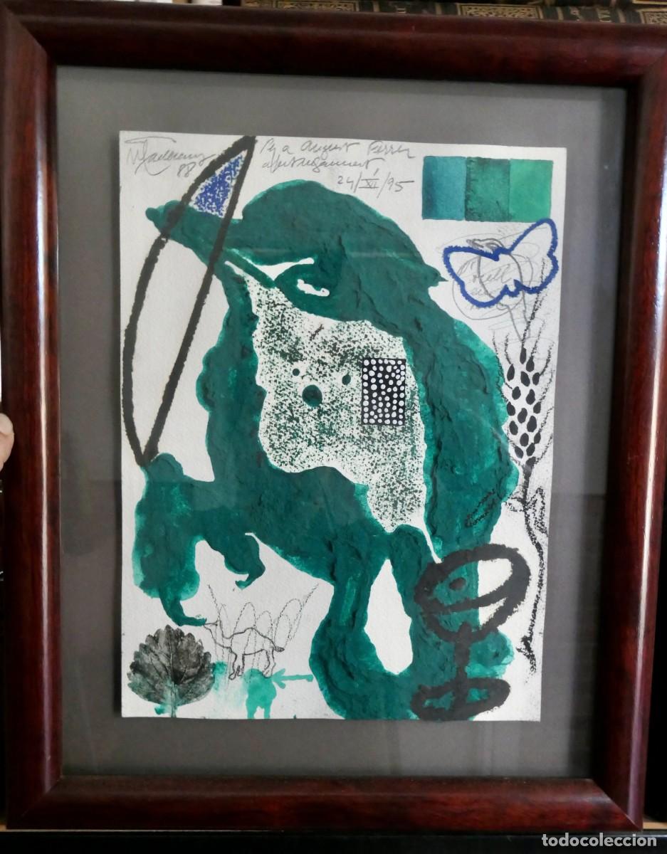 Arte: T&eacute;cnica mixta sobre papel- artista catal&aacute;n Joan-Pere Viladecans (nacido en Barcelona en en 1948).