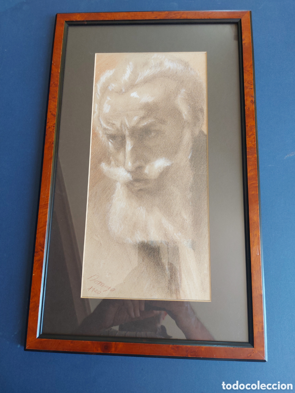 Arte: DOMINGO &rdquo;RETRATO PERSONAJE EPOCA&rdquo; SANGUINA 1920