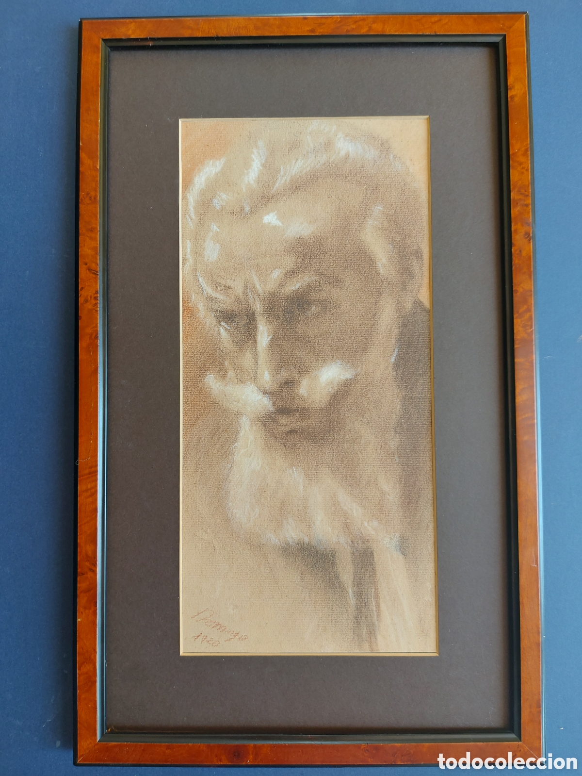 Arte: DOMINGO &rdquo;RETRATO PERSONAJE EPOCA&rdquo; SANGUINA 1920