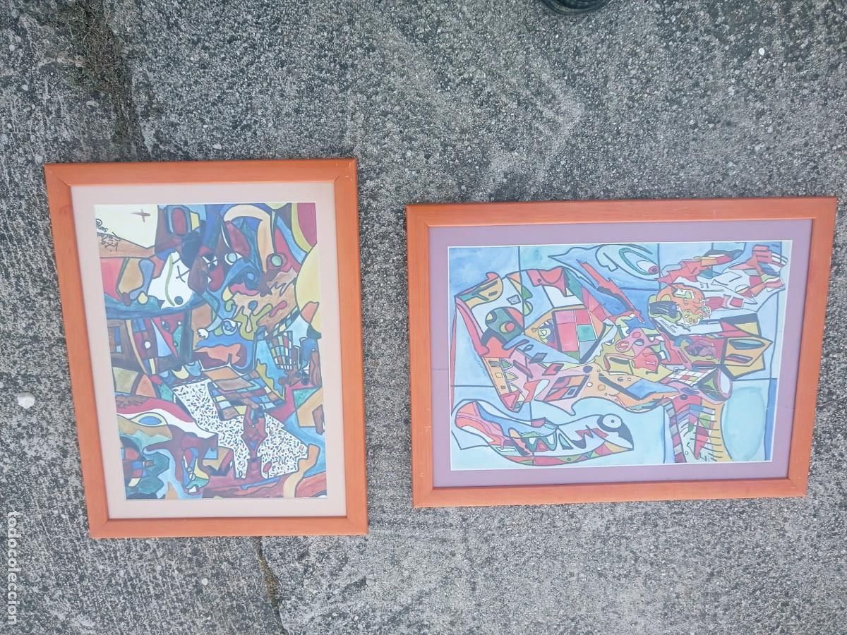 Arte: BONITA PAREJA DE CUADROS DE. SALVADOR. GIMENEZ TOLEDANO