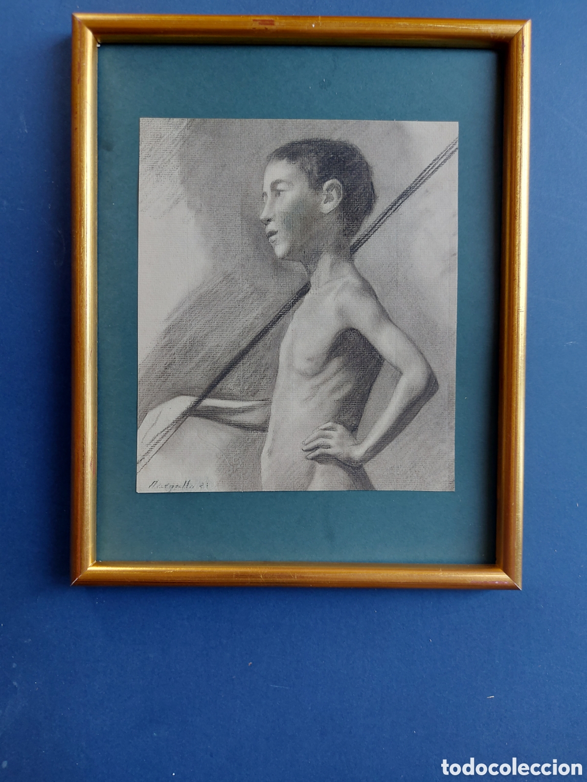 Arte: MARGALLO &rdquo;APUNTE DEL NATURAL JOVEN EPOCA&rdquo; 1921