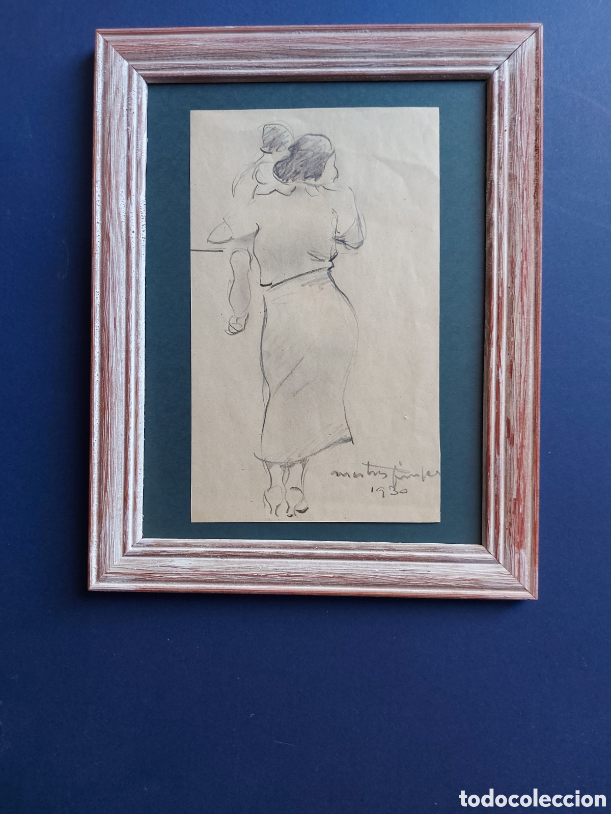Arte: CARLES MESTRES GIMPER &rdquo;BOCETO LA MADRE CON SU HIJO&rdquo; 1930