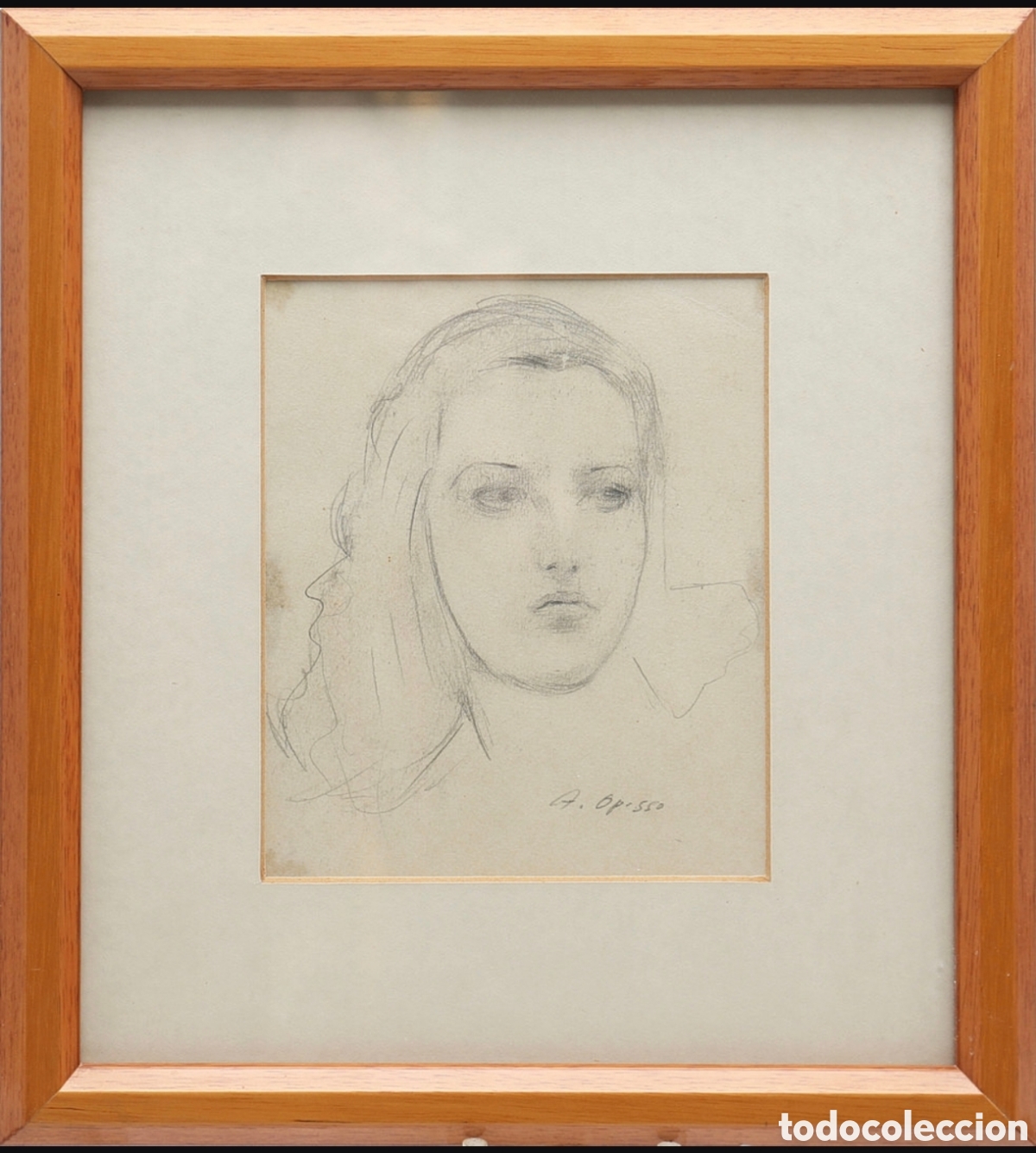Arte: Retrato mujer, Alfredo Opisso