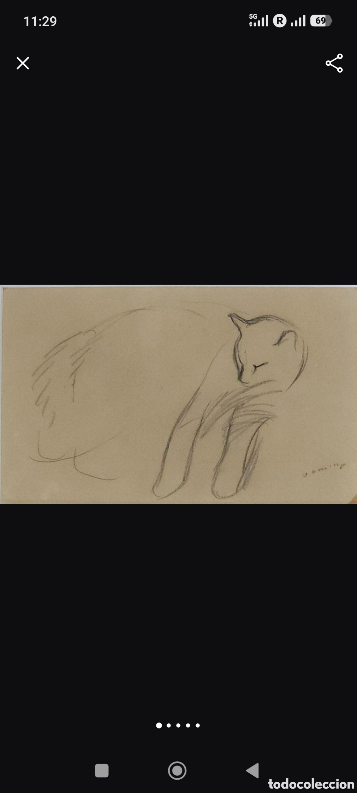 Arte: &rdquo;Dibujo gato&rdquo;, Francesc Domingo Segura