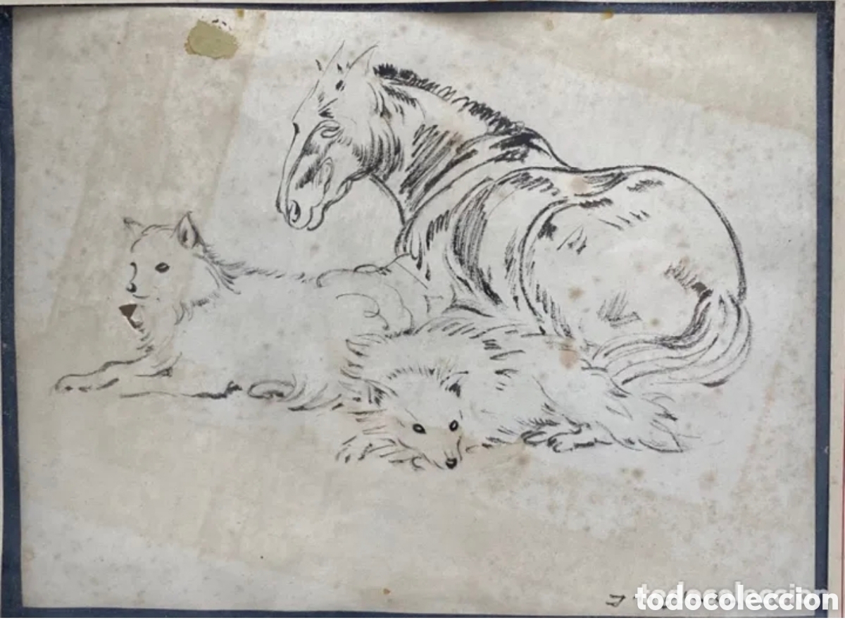 Arte: &rdquo;Caballo y perros&rdquo;, Pere Ynglada