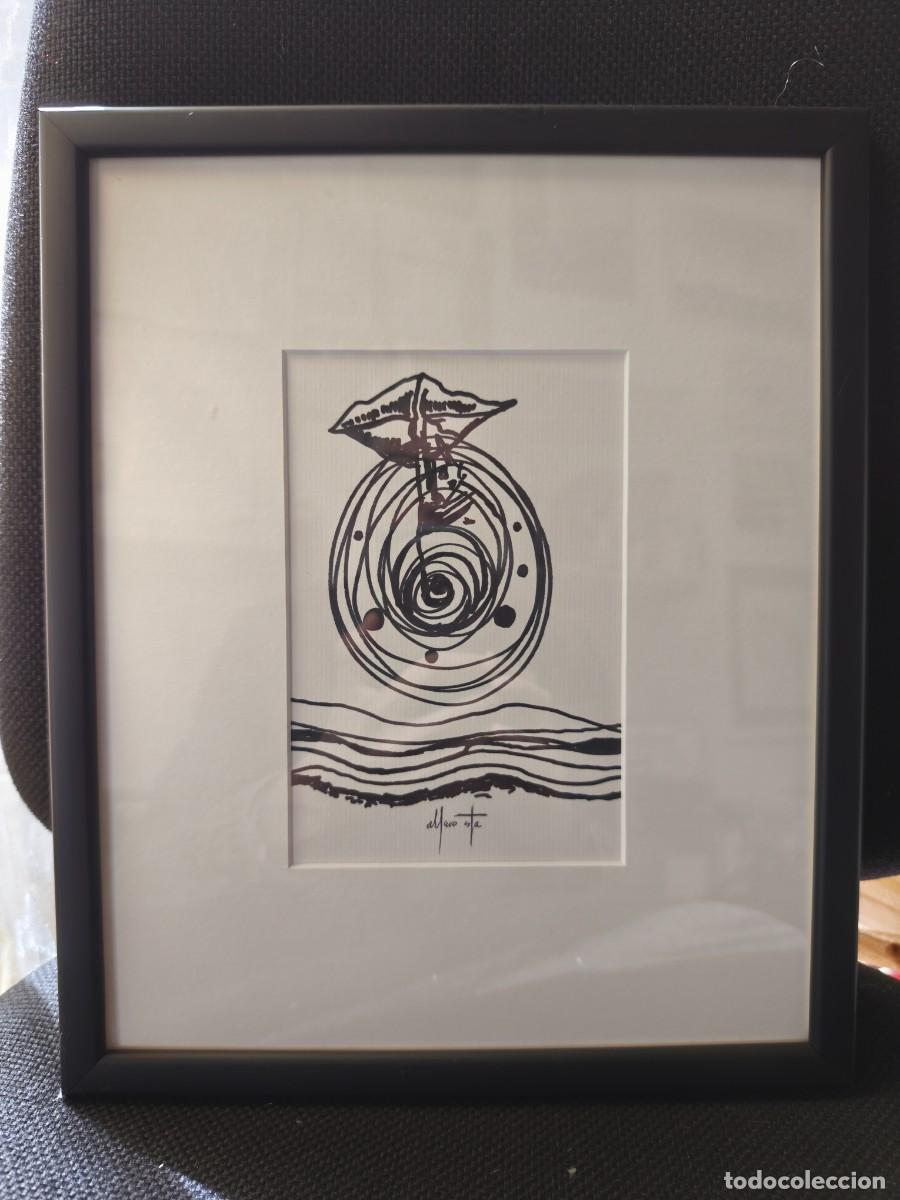 Arte: Dibujo original de Alfonso Costa enmarcado