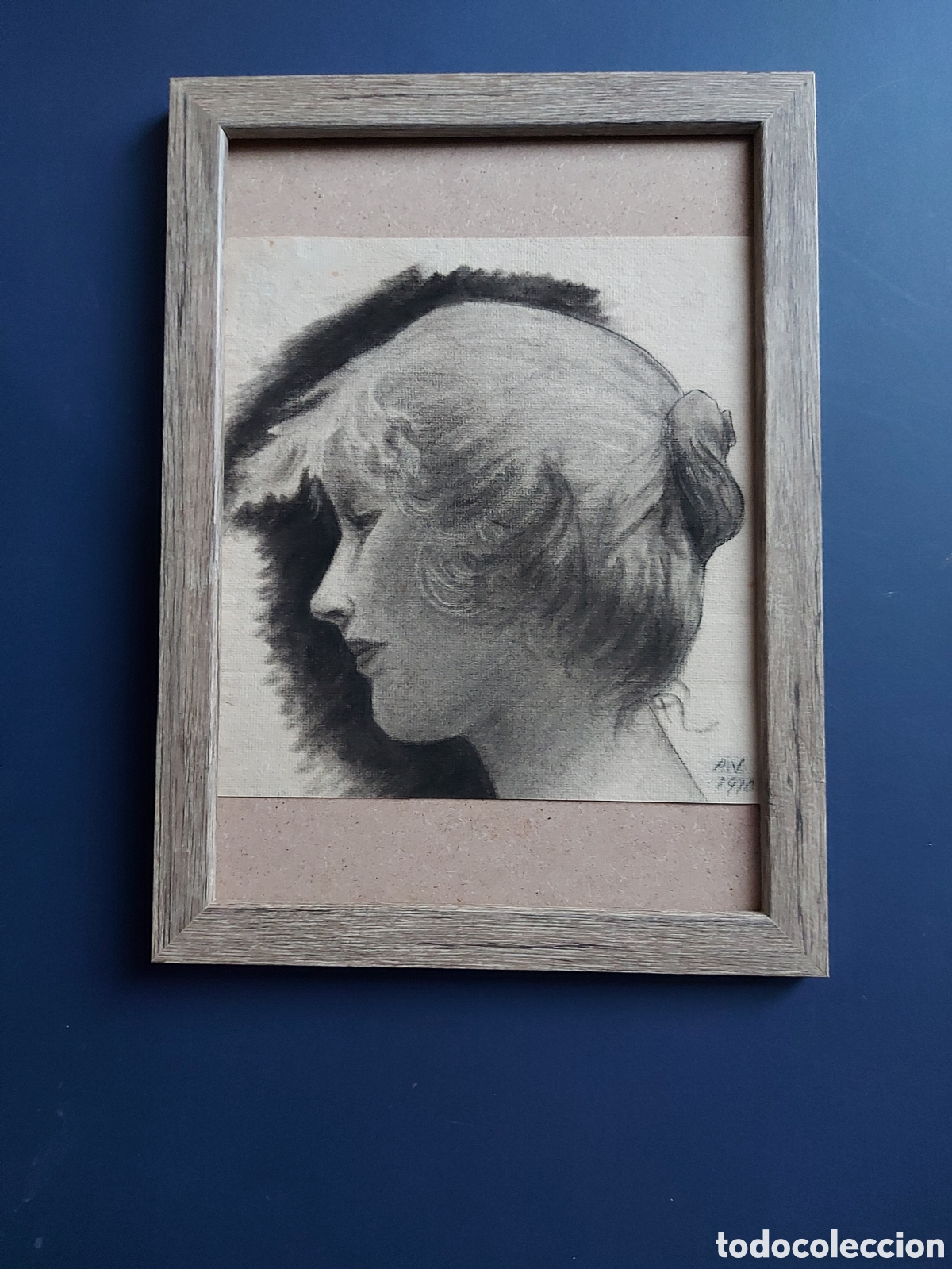Arte: &rdquo;APUNTE DEL NATURAL ROSTRO JOVEN EPOCA&rdquo; 1910
