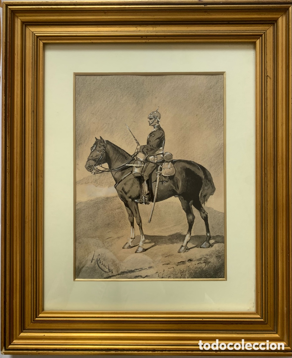 Arte: Soldado a caballo. Josep Cusachs - Foto 2