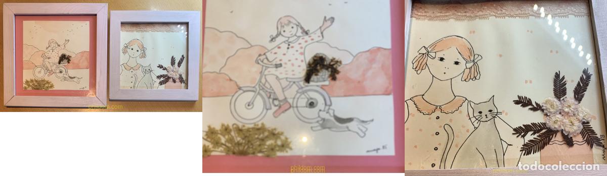 Arte: PAREJA DE CUADROS REALIZADOS POR LA ILUSTRADORA MAYA