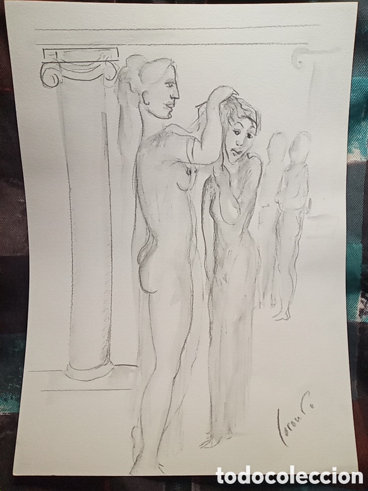 Arte: DIBUJO ORIGINAL DE MANOLO CORONADO.FIRMADO