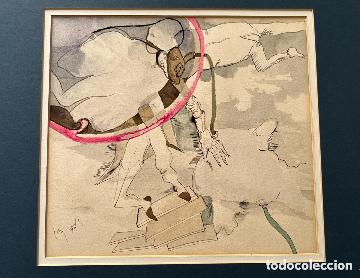 Arte: Carlos M&eacute;ndez (Buenos Aires 1943) - Dibujo / Pintura T&eacute;cnica Mixta sobre papel