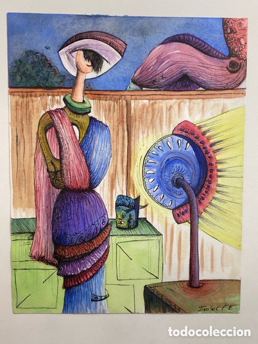 Arte: Isabel Fernandez Echeverr&iacute;a T&eacute;cnica mixta sobre papel