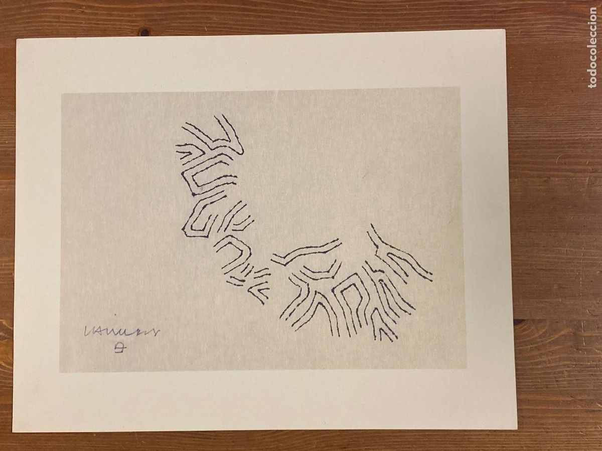 Art: EDUARDO CHILLIDA - LAMINA 24X30 CM - MUSEO CHILLIDA LEKU