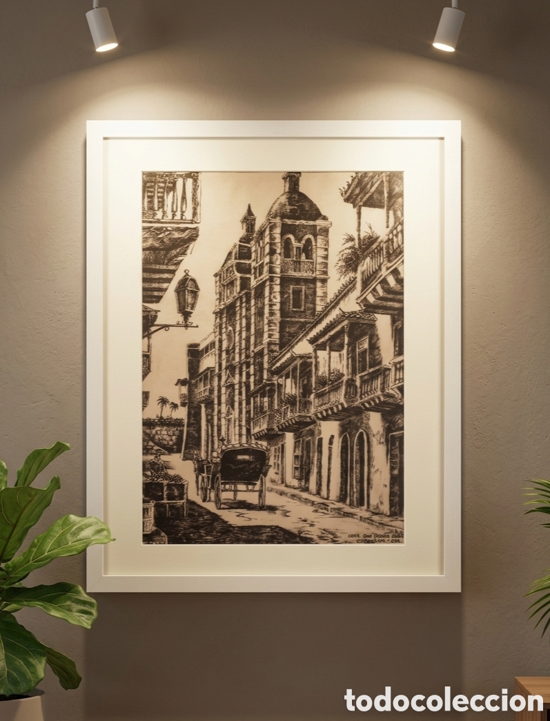 Arte: Obra de arte: &rdquo;Cartagena colonial&rdquo;