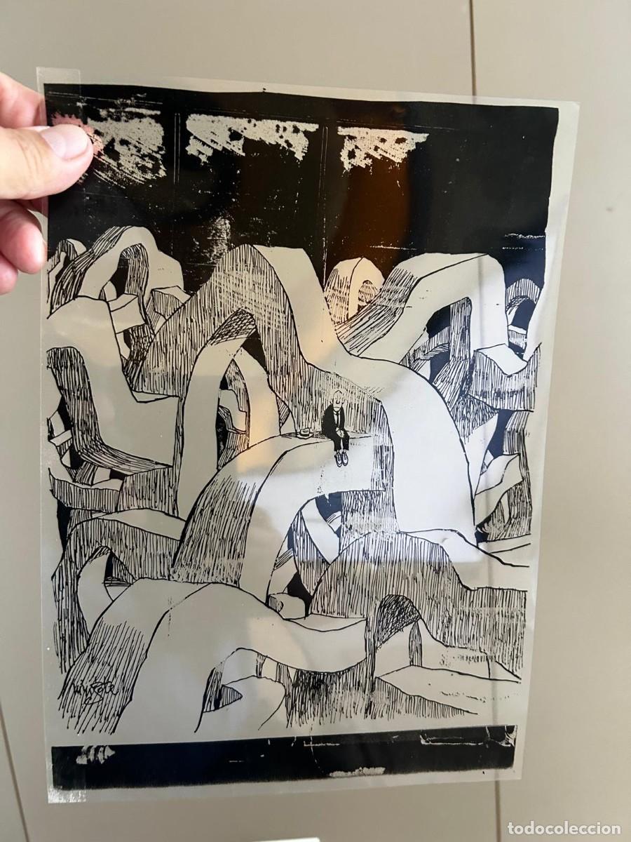 Arte: MINGOTE VI&Ntilde;ETA ORIGINAL EN CELULOIDE &ldquo;EL LABERINTO&rdquo; - Foto 3