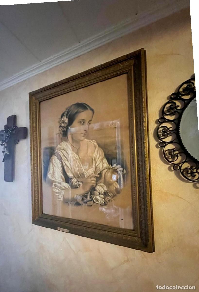 Arte: MUJER CON LIBELULA DIBUJO - Foto 2