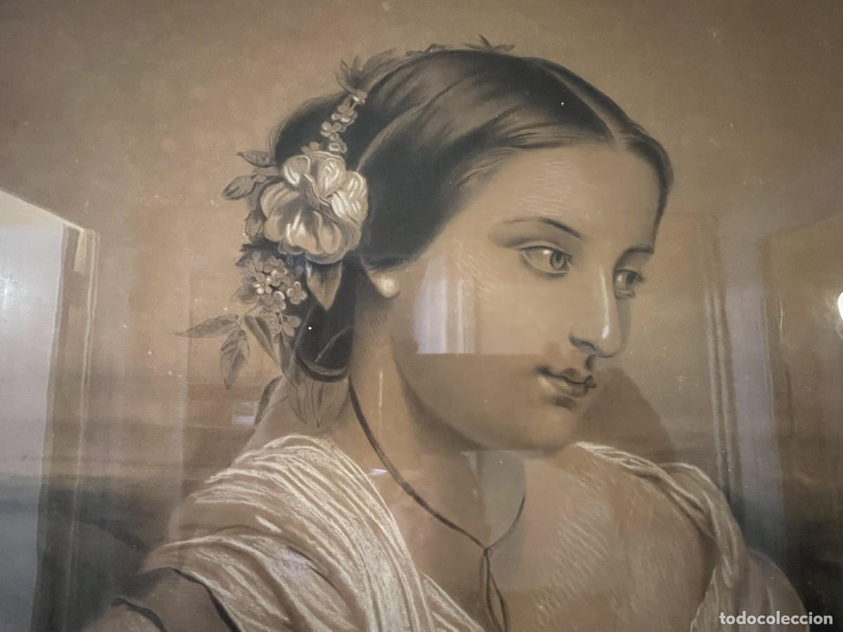 Arte: MUJER CON LIBELULA DIBUJO - Foto 6
