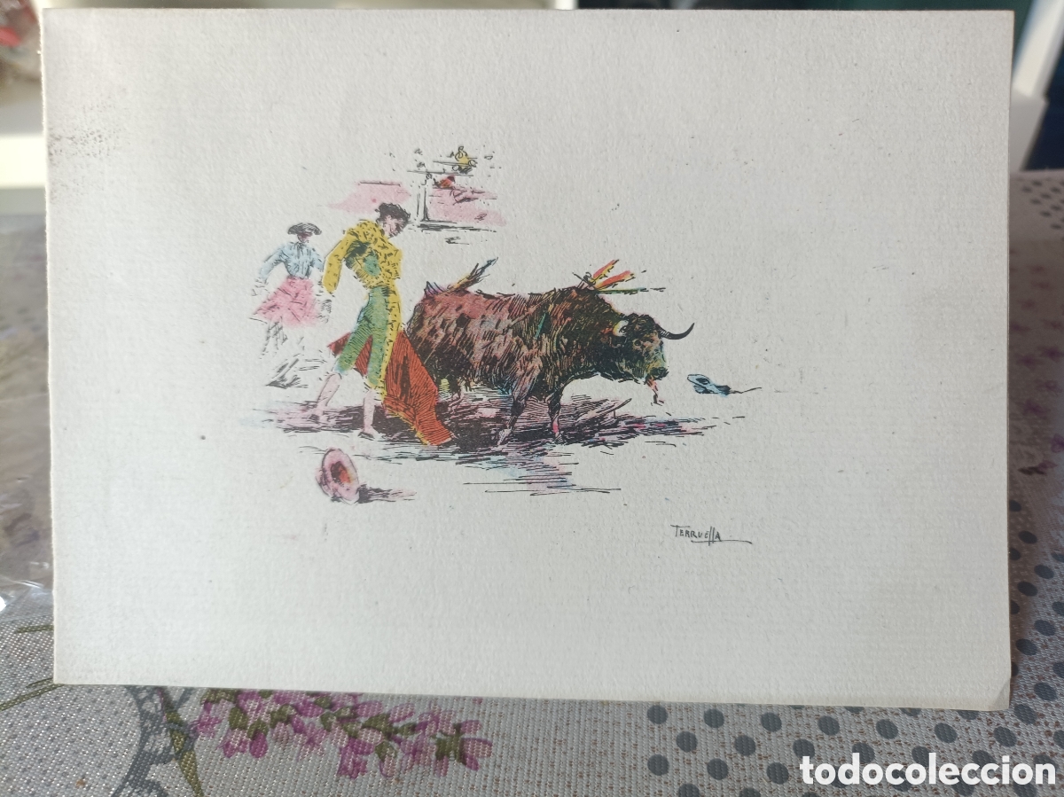 Arte: JOAQUIN TERRUELLA Dibujo tinta y acuarela L' Angunia del Toro