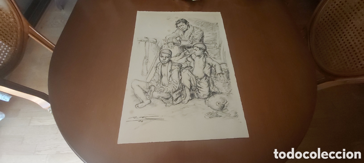 Arte: DIBUJO DEL FAMOSO PINTOR JOSEP PORTA GALOBART. BERGA