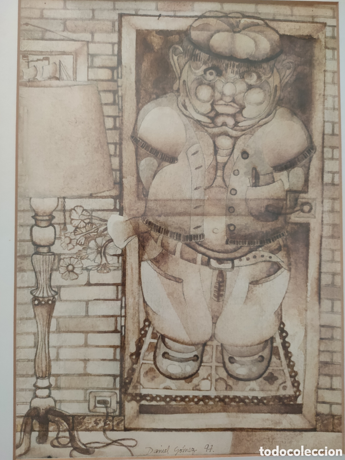 Arte: Daniel G&oacute;mez dibujo t&eacute;cnica mixta